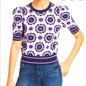 Kate Spade floral Geo sweater